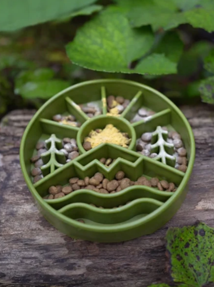 Gamelle d'enrichissement - Montagne vert - SodaPup