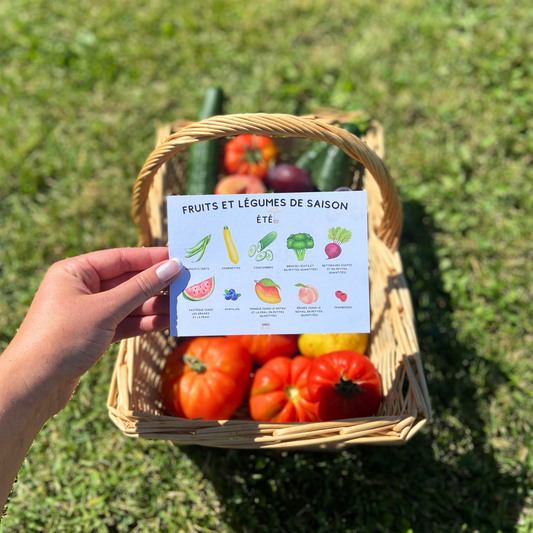 Affiche "Fruits et légumes de saison - Été"