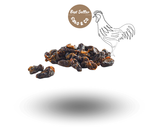 Coeur de poulet friandise naturelle pour chien et chat