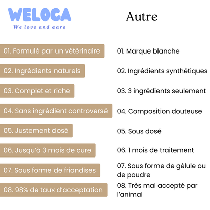 WELOCA Formule Articulations - Chien - 3 mois de traitement